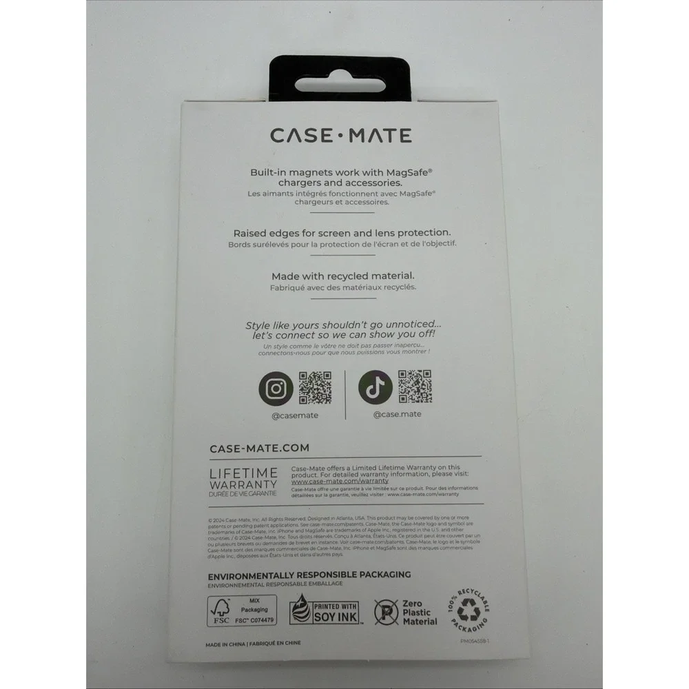 Case-Mate iPhone 16 Pro Max Case MagSafe - Stylish Marble -‎ Karat Granite